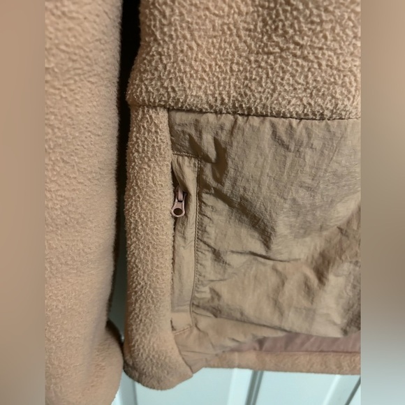 *Bundle Only! Fabletics Lotta Sherpa Half Zip Cozy Pullover Pink Peach Medium - Picture 3 of 7